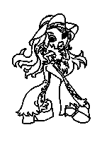 coloriage bratz prends la pose